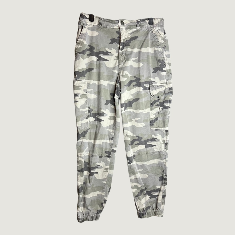 American Eagle Camo Cargo Joggers Women Sz 10 Super Stretch Utility Y2K Pants